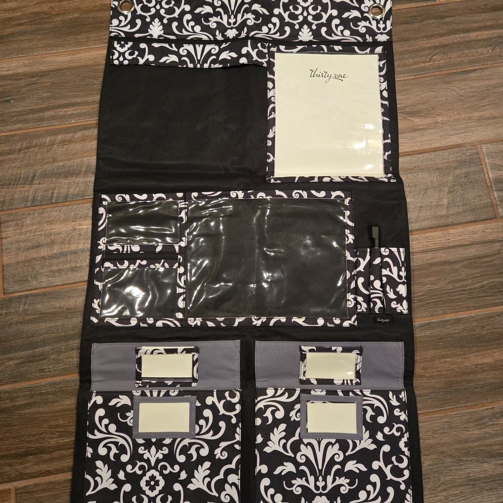 Black and White Hanging Organizer